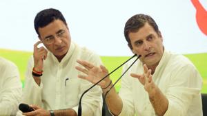 The party’s chief spokesperson Randeep Singh Surjewala made the announcement about the decision on Twitter.(Mohd Zakir/HT FILE PHOTO) The party’s chief spokesperson Randeep Singh Surjewala made the announcement about the decision on Twitter.(Mohd Zakir/HT FILE PHOTO)