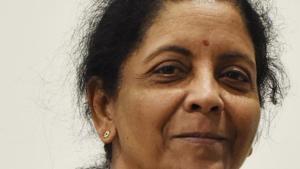 According a person close to Sitharaman, on the first day in office, she was overwhelmed by the prospect of occupying the post held by Arun Jaitley(Vipin Kumar/HT PHOTO) According a person close to Sitharaman, on the first day in office, she was overwhelmed by the prospect of occupying the post held by Arun Jaitley(Vipin Kumar/HT PHOTO)