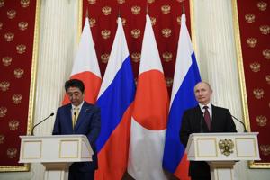 Japan claims a string of Russia-controlled western Pacific islands, called the Northern Territories in Japan and Southern Kuriles in Russia.(Reuters File Photo) Japan claims a string of Russia-controlled western Pacific islands, called the Northern Territories in Japan and Southern Kuriles in Russia.(Reuters File Photo)