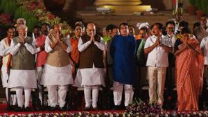 Prime Minister Narendra Modi and members of his cabinet took oath , at Rashtrapati Bhavan, in New Delhi, India, on Thursday, May 30, 2019. (Photo by Ajay Aggarwal)(HT File Photo) Prime Minister Narendra Modi and members of his cabinet took oath , at Rashtrapati Bhavan, in New Delhi, India, on Thursday, May 30, 2019. (Photo by Ajay Aggarwal)(HT File Photo)