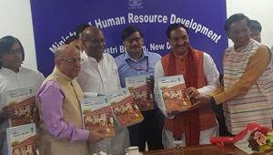According to the draft National Education Policy that was made public by the new government, the three-language formula should be introduced at an earlier stage in schools.(Ministry of HRD/Twitter) According to the draft National Education Policy that was made public by the new government, the three-language formula should be introduced at an earlier stage in schools.(Ministry of HRD/Twitter)