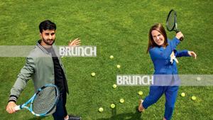Tennis legend Justine Henin meets a fanboy in Indian tennis star Yuki Bhambri; Location courtesy: The Imperial, New Delhi ; Art direction: Amit Malik; Make-up and hair: Artistry by Anjali Jain; (On Yuki) T-Shirt, Zara; jacket and chinos, Koovs; shoes, Power(On Justine) Bustier, Zara; pantsuit, United Colors of Benetton; heels, Liberty(Shivamm Paathak) Tennis legend Justine Henin meets a fanboy in Indian tennis star Yuki Bhambri; Location courtesy: The Imperial, New Delhi ; Art direction: Amit Malik; Make-up and hair: Artistry by Anjali Jain; (On Yuki) T-Shirt, Zara; jacket and chinos, Koovs; shoes, Power(On Justine) Bustier, Zara; pantsuit, United Colors of Benetton; heels, Liberty(Shivamm Paathak)