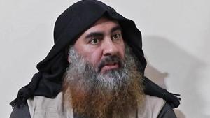 The claims that Nisrine Assad Ibrahim helped CIA and Kurdish intelligence build detailed portraits of Baghdadi’s movements, hideouts and networks, emerged in Sayyaf’s first interview since being captured in a Delta Force raid in Syria four years ago. In this undated tv grab taken from a video released by Al-Furqan media, the chief of the Islamic State group Abu Bakr al-Baghdadi purportedly appears for the first time in five years in a propaganda video in an undisclosed location.(AFP) The claims that Nisrine Assad Ibrahim helped CIA and Kurdish intelligence build detailed portraits of Baghdadi’s movements, hideouts and networks, emerged in Sayyaf’s first interview since being captured in a Delta Force raid in Syria four years ago. In this undated tv grab taken from a video released by Al-Furqan media, the chief of the Islamic State group Abu Bakr al-Baghdadi purportedly appears for the first time in five years in a propaganda video in an undisclosed location.(AFP)