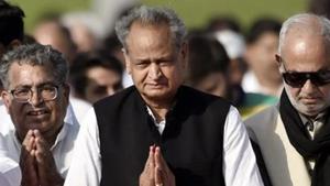 Gehlot, in a meeting Friday, also directed officials to take effective steps to deal with the drought situation in many districts of the state.(PTI/ File photo) Gehlot, in a meeting Friday, also directed officials to take effective steps to deal with the drought situation in many districts of the state.(PTI/ File photo)