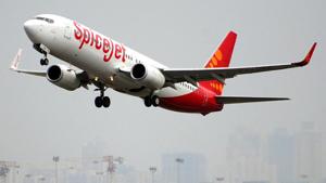 Indian budget airline SpiceJet Ltd is examining the prospect of taking over widebody jets previously operated by Jet Airways Ltd, but initial studies show they need significant maintenance work, its chairman said on Saturday.(AFP Photo) Indian budget airline SpiceJet Ltd is examining the prospect of taking over widebody jets previously operated by Jet Airways Ltd, but initial studies show they need significant maintenance work, its chairman said on Saturday.(AFP Photo)