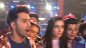 Varun Dhawan and Shradha Kapoor on sets of Street Dancer 3D. Varun Dhawan and Shradha Kapoor on sets of Street Dancer 3D.