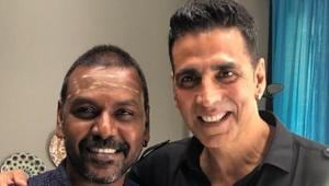 Raghava Lawrence and Akshay Kumar pose for a photograph.(Twitter) Raghava Lawrence and Akshay Kumar pose for a photograph.(Twitter)