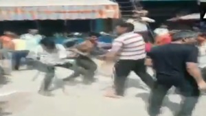 The matter came to fore after a video of the incident went viral on social media. In the video hotel employees can be seen thrashing the Army personnel with sticks.(HTPhoto) The matter came to fore after a video of the incident went viral on social media. In the video hotel employees can be seen thrashing the Army personnel with sticks.(HTPhoto)