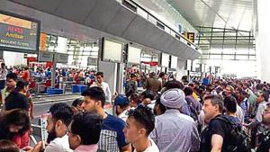 Privately-managed airports like Delhi, Mumbai and Hyderabad have tie-ups with FM radio channels for broadcasting music for passengers.(ANI photo) Privately-managed airports like Delhi, Mumbai and Hyderabad have tie-ups with FM radio channels for broadcasting music for passengers.(ANI photo)