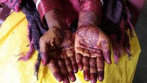 A 17-year-old boy in a village in Lohardaga district was on Friday made to marry a minor girl in the same village on the orders of the panchayat apparently because the two would talk to each other on phone for “long durations”.(Manoj Kumar/Hindustan Times) A 17-year-old boy in a village in Lohardaga district was on Friday made to marry a minor girl in the same village on the orders of the panchayat apparently because the two would talk to each other on phone for “long durations”.(Manoj Kumar/Hindustan Times)