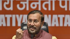 The draft of the new National Education Policy, proposed by the panel constituted by Javadekar when he was HRD minister in the previous Modi government, had suggested teaching of Hindi in non-Hindi speaking states.(Burhaan Kinu/HT PHOTO) The draft of the new National Education Policy, proposed by the panel constituted by Javadekar when he was HRD minister in the previous Modi government, had suggested teaching of Hindi in non-Hindi speaking states.(Burhaan Kinu/HT PHOTO)