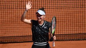Czech Republic's Marketa Vondrousova celebrates after winning against Latvia's Anastasija Sevastova.(AFP) Czech Republic's Marketa Vondrousova celebrates after winning against Latvia's Anastasija Sevastova.(AFP)