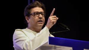 Joining ranks with the recent protests over the pan-India three language formula proposed in the draft National Education Policy 2019, Maharashtra Navnirman Sena on Sunday spoke against enforcement of Hindi asserting that it is not their mother tongue.(Kunal Patil/HT Photo)