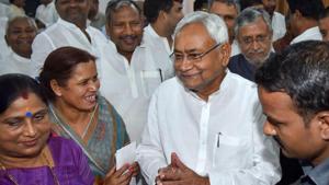 Hours after Bihar Chief Minister Nitish Kumar expanded his Council of Ministers on Sunday, BJP and JDU leaders skipped the ‘iftar’ party hosted by each other.(PTI Photo) Hours after Bihar Chief Minister Nitish Kumar expanded his Council of Ministers on Sunday, BJP and JDU leaders skipped the ‘iftar’ party hosted by each other.(PTI Photo)