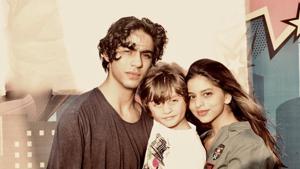 Shah Rukh Khan’s kids, Aryan, Suhana and AbRam. Shah Rukh Khan’s kids, Aryan, Suhana and AbRam.
