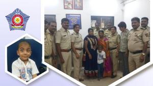 The police decided to take help of the social media and forwarded the child’s photo to different Whatsapp groups.(Twitter/@MumbaiPolice) The police decided to take help of the social media and forwarded the child’s photo to different Whatsapp groups.(Twitter/@MumbaiPolice)