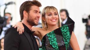 Miley Cyrus and Liam Hemsworth arrive for the 2019 Met Gala at the Metropolitan Museum of Art.(AFP) Miley Cyrus and Liam Hemsworth arrive for the 2019 Met Gala at the Metropolitan Museum of Art.(AFP)