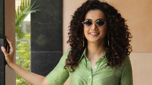 Taapsee Pannu during the promotion of her upcoming film Game Over.(IANS) Taapsee Pannu during the promotion of her upcoming film Game Over.(IANS)