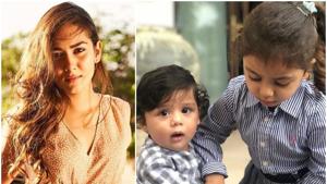 Mira Rajput shared new pictures of her children Misha and Zain. Mira Rajput shared new pictures of her children Misha and Zain.