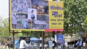 Ranchi ,Jharkhand, INDIA:(FILE PHOTO) Anti polythene campaign hoarding put by Ranchi Municipal Corporation(RMC) at Harmu colony in Ranchi - (Photo-Diwakar Prasad – Hindustan Times) PHOTO FOR REPRESENTATIONAL PURPOSE Ranchi ,Jharkhand, INDIA:(FILE PHOTO) Anti polythene campaign hoarding put by Ranchi Municipal Corporation(RMC) at Harmu colony in Ranchi - (Photo-Diwakar Prasad – Hindustan Times) PHOTO FOR REPRESENTATIONAL PURPOSE