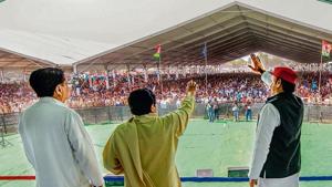 The first hint of the alliance – it won only 15 Lok Sabha seats compared to the BJP’s 62 in the state – coming apart was made by BSP chief Mayawati on Monday.(HT Photo) The first hint of the alliance – it won only 15 Lok Sabha seats compared to the BJP’s 62 in the state – coming apart was made by BSP chief Mayawati on Monday.(HT Photo)