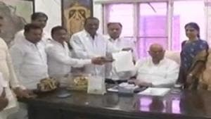 The Congress won 19 seats in the 119-member state assembly in the elections held on December 7. In the subsequent months, 11 MLAs switched over to the TRS one after another, though they officially did not resign from the Congress. The Congress won 19 seats in the 119-member state assembly in the elections held on December 7. In the subsequent months, 11 MLAs switched over to the TRS one after another, though they officially did not resign from the Congress.
