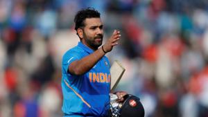ICC Cricket World Cup - South Africa v India - The Ageas Bowl, Southampton, Britain - June 5, 2019 India's Rohit Sharma celebrates at the end of the match Action Images via Reuters/Paul Childs(Action Images via Reuters) ICC Cricket World Cup - South Africa v India - The Ageas Bowl, Southampton, Britain - June 5, 2019 India's Rohit Sharma celebrates at the end of the match Action Images via Reuters/Paul Childs(Action Images via Reuters)