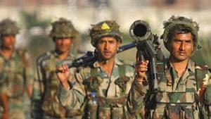 The firefight was triggered after the army and J&K police launched a joint operation following a specific information about militant presence in the area.(AP Photo) The firefight was triggered after the army and J&K police launched a joint operation following a specific information about militant presence in the area.(AP Photo)