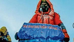 UP cadre IAS officer Ravindra Kumar has scaled Mt Everest twice-- once in 2013 and again on May 23 this year.(HT Photo) UP cadre IAS officer Ravindra Kumar has scaled Mt Everest twice-- once in 2013 and again on May 23 this year.(HT Photo)