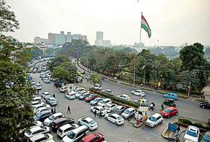 An aerial view of Connaught Place inner circle in New Delhi(Ravi Choudhary/ Hindustan Times) An aerial view of Connaught Place inner circle in New Delhi(Ravi Choudhary/ Hindustan Times)