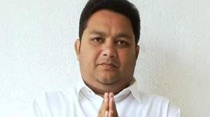 The MLA, however, ‘regretted’ the episode saying he did it to save the official from the mob lynching him.(Rajkishor Sahu/Facebook) The MLA, however, ‘regretted’ the episode saying he did it to save the official from the mob lynching him.(Rajkishor Sahu/Facebook)