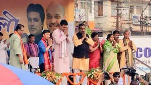 Ram Madhav further claimed that the BJP would break the record of Congress party’s rule in the Centre and emerge as the longest serving party in power in the Centre in future.(Biplab Deb/Twitter) Ram Madhav further claimed that the BJP would break the record of Congress party’s rule in the Centre and emerge as the longest serving party in power in the Centre in future.(Biplab Deb/Twitter)