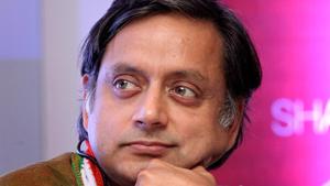 Senior Congress leader Shashi Tharoor on Friday did not agree with National Commission for Scheduled Tribes (NCST) chairman Nand Kumar Sai over his request to make Sanskrit as an official language and stated that ‘his advice is not realistic.’(Vivek R Nair / Hindustan Times) Senior Congress leader Shashi Tharoor on Friday did not agree with National Commission for Scheduled Tribes (NCST) chairman Nand Kumar Sai over his request to make Sanskrit as an official language and stated that ‘his advice is not realistic.’(Vivek R Nair / Hindustan Times)