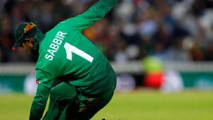 File image of Bangladesh cricketer Sabbir Rahman in action during a match.(AFP)