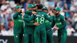 Cricket - ICC Cricket World Cup - England v Pakistan - Trent Bridge, Nottingham, Britain - June 3, 2019 Pakistan's Shoaib Malik and Sarfaraz Ahmed celebrate the wicket of England's Ben Stokes(Action Images via Reuters) Cricket - ICC Cricket World Cup - England v Pakistan - Trent Bridge, Nottingham, Britain - June 3, 2019 Pakistan's Shoaib Malik and Sarfaraz Ahmed celebrate the wicket of England's Ben Stokes(Action Images via Reuters)