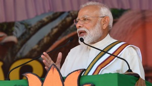 Prime Minister Narendra Modi on Saturday pledged to build a new India after a visit to the famed Sri Krishna temple in Kerala’s Guruvayur.(Twitter/narendramodi) Prime Minister Narendra Modi on Saturday pledged to build a new India after a visit to the famed Sri Krishna temple in Kerala’s Guruvayur.(Twitter/narendramodi)