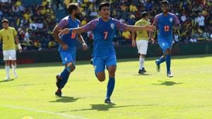 India beat Thailand in the King’s Cup encounter.(AIFF) India beat Thailand in the King’s Cup encounter.(AIFF)