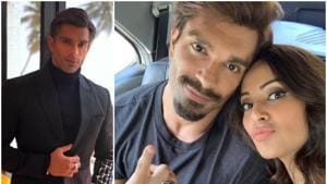 (Left) Karan Singh Grover as Mr Bajaj and with wife Bipasha Basu. (Left) Karan Singh Grover as Mr Bajaj and with wife Bipasha Basu.
