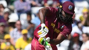 West Indies' Chris Gayle in action.(AFP) West Indies' Chris Gayle in action.(AFP)