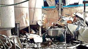 Three persons including two Chinese engineers were charred to death after a fire broke out in a factory in Rojka in Nuh on in Gurugram(HT Photo) Three persons including two Chinese engineers were charred to death after a fire broke out in a factory in Rojka in Nuh on in Gurugram(HT Photo)