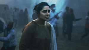Huma Qureshi in a still from Netflix’s Leila. Huma Qureshi in a still from Netflix’s Leila.