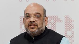 Governors of five states including West Bengal Monday met Home Minister Amit Shah and discussed various issues concerning their respective states(PTI) Governors of five states including West Bengal Monday met Home Minister Amit Shah and discussed various issues concerning their respective states(PTI)