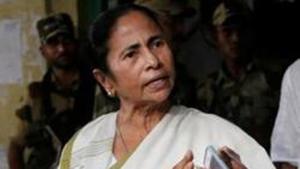 Mamata Banerjee said the Bharatiya Janata Party (BJP) was trying to throttle her voice as she was the only one in the country to protest against them.(REUTERS) Mamata Banerjee said the Bharatiya Janata Party (BJP) was trying to throttle her voice as she was the only one in the country to protest against them.(REUTERS)