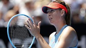 Russia's Maria Sharapova looks on during the match against Australia's Ashleigh Barty.(REUTERS) Russia's Maria Sharapova looks on during the match against Australia's Ashleigh Barty.(REUTERS)