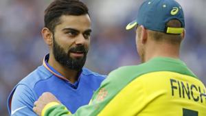 Virat Kohli of India shakes hands with Aaron Finch of Australia at the end of the Group Stage match of the ICC Cricket World Cup 2019 between India and Australia(Getty Images) Virat Kohli of India shakes hands with Aaron Finch of Australia at the end of the Group Stage match of the ICC Cricket World Cup 2019 between India and Australia(Getty Images)