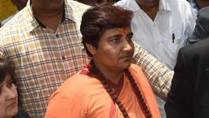A special court here on Monday granted a day’s exemption from appearance on health grounds to BJP MP Pragya Singh Thakur, accused of conspiring the September 2008 Malegaon bomb blast.(AFP) A special court here on Monday granted a day’s exemption from appearance on health grounds to BJP MP Pragya Singh Thakur, accused of conspiring the September 2008 Malegaon bomb blast.(AFP)