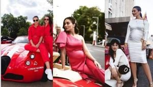 Amy Jackson participates in a car rally with her girl gang.(Instagram)