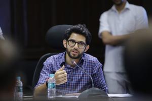 Aaditya, who has spearheaded issues such as 24x7 nightlife plan for Mumbai or implementation of the plastic ban in Maharashtra has been projected as the party’s youth face. Aaditya, who has spearheaded issues such as 24x7 nightlife plan for Mumbai or implementation of the plastic ban in Maharashtra has been projected as the party’s youth face.