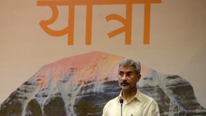 External affairs minister Jaishankarr, said that the interest in the pilgrimage, which started in 1981, has increased significantly over the years.(Mohd Zakir / Ht Photo) External affairs minister Jaishankarr, said that the interest in the pilgrimage, which started in 1981, has increased significantly over the years.(Mohd Zakir / Ht Photo)