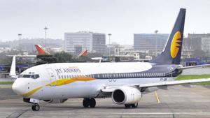 Jet airways Aircraft taxis for take off at Mumbai International Airport in Mumbai, on July 24, 2009. Photograph: ABHIJIT BHATLEKAR/MINT(Mint File Photo) Jet airways Aircraft taxis for take off at Mumbai International Airport in Mumbai, on July 24, 2009. Photograph: ABHIJIT BHATLEKAR/MINT(Mint File Photo)